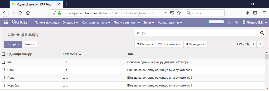 Список одиниць виміру